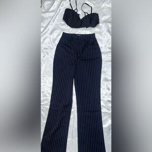 White Fox Boutique Black and White Striped Set